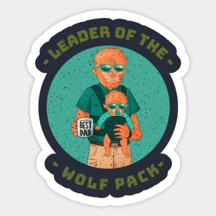 Leader of the Wolf Pack Sticker